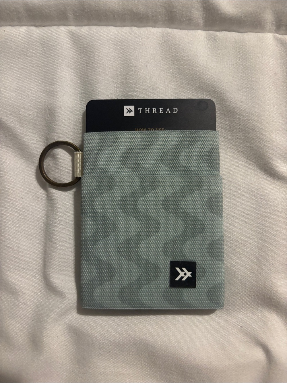 NWT Thread Minimalist Card Sleeve Wallet in Light Aqua